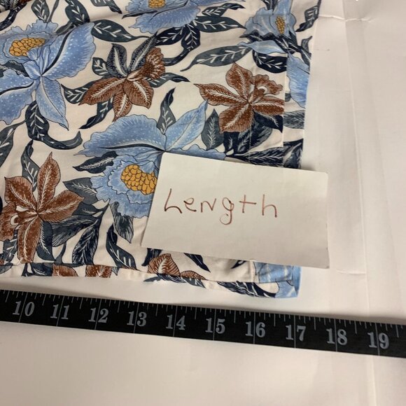 Old Navy Womens Shorts SZ XXL Blue Floral Flat Front NWT Causal Tropical Relaxed - Picture 8 of 9